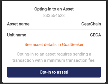 button to complete the transaction