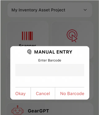 GearChain New Feature: Manual Entry